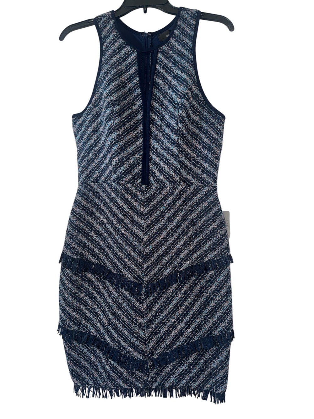 Adelyn Rae knit fringe dress (S)